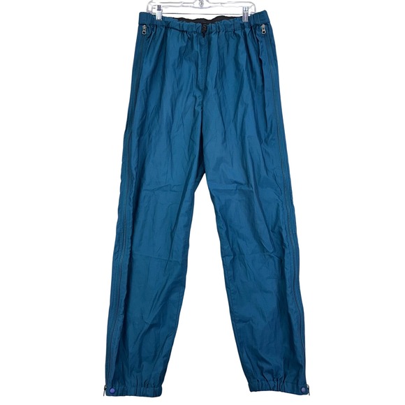 VTG Patagonia Rain Shadow Pants Mens XL Dark Teal Full-Zip Rain